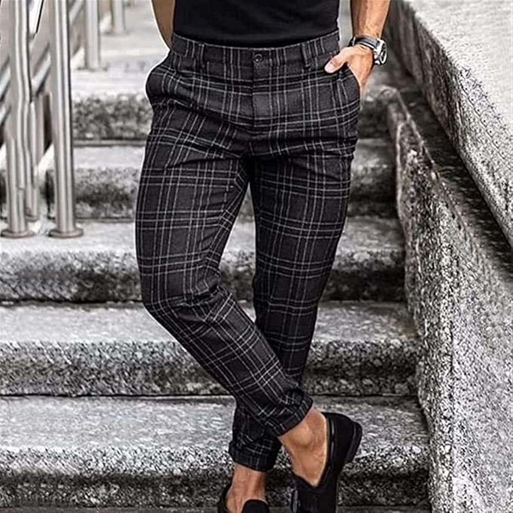 Pantalon de Vestir Gris Oscuro